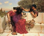 John William Godward Old Old Story oil